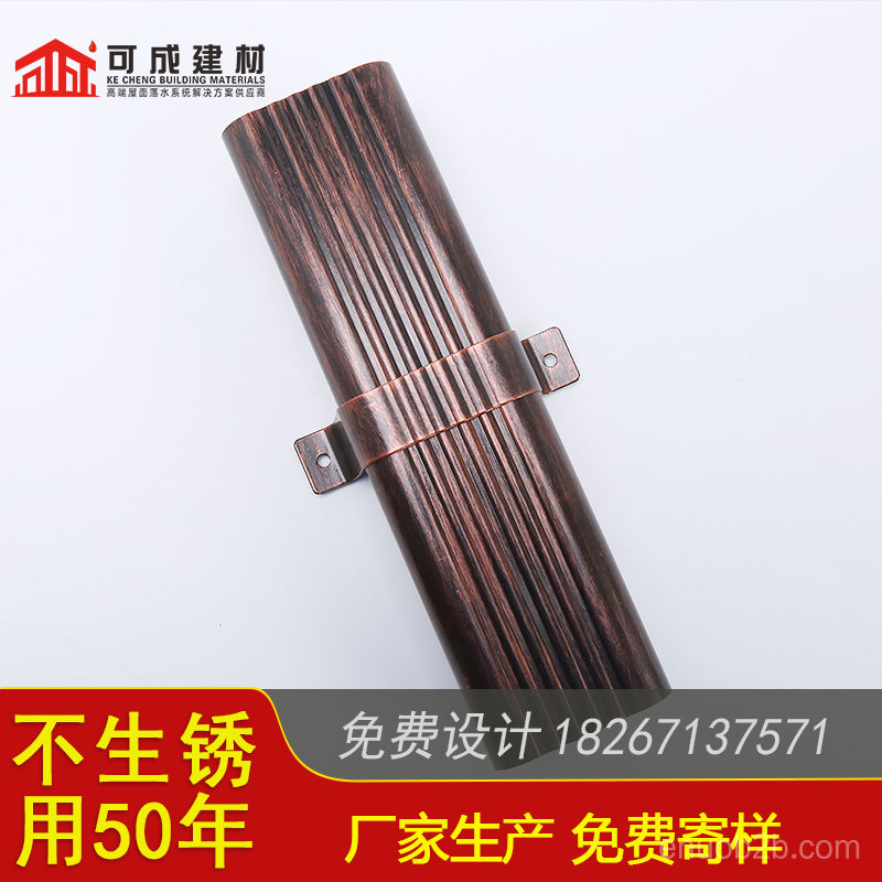 延安市别墅铝合金檐沟 室外金属方形雨水管颜色齐全