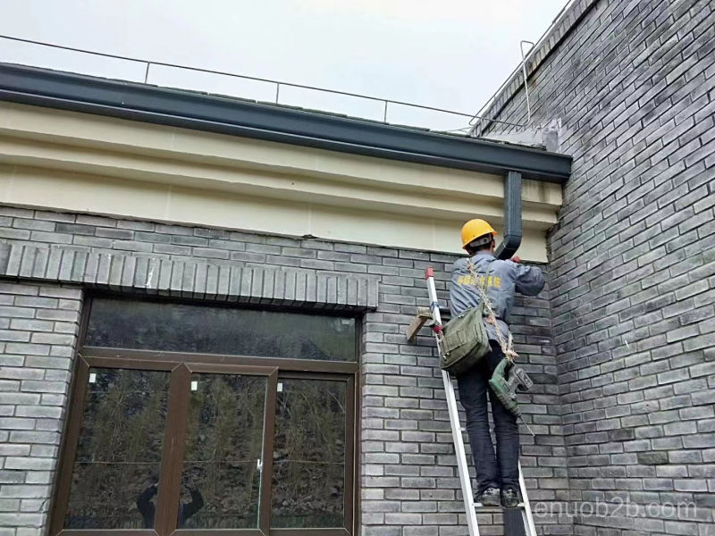 武夷山市别墅彩铝天沟 彩铝檐沟免费寄样