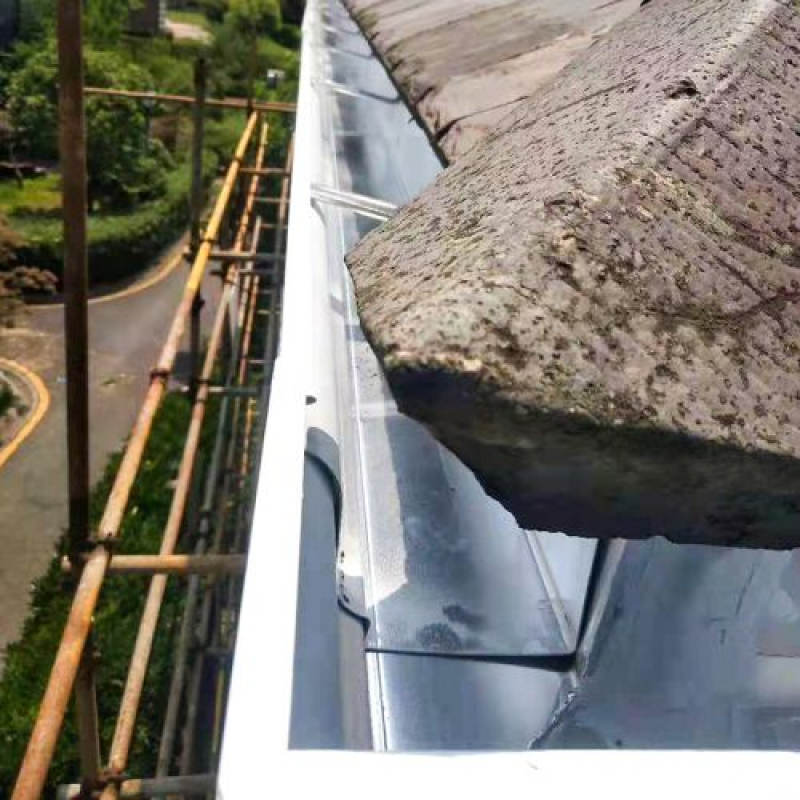江油铝合金成品别墅天沟檐槽金属雨水管排水管造型美观