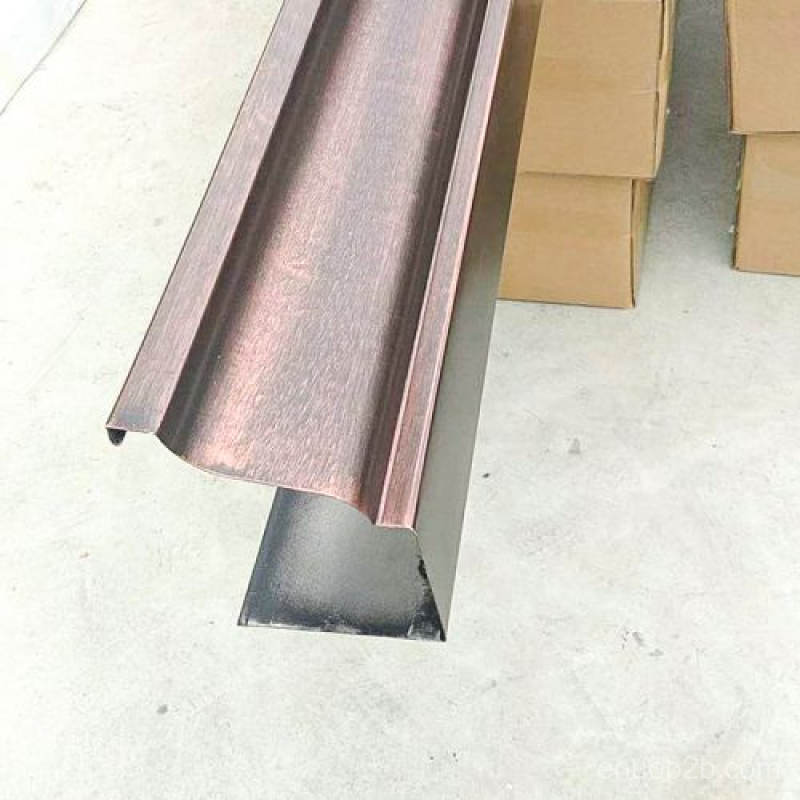 瑞安铝合金成品檐槽天沟铝合金落水管施工方案