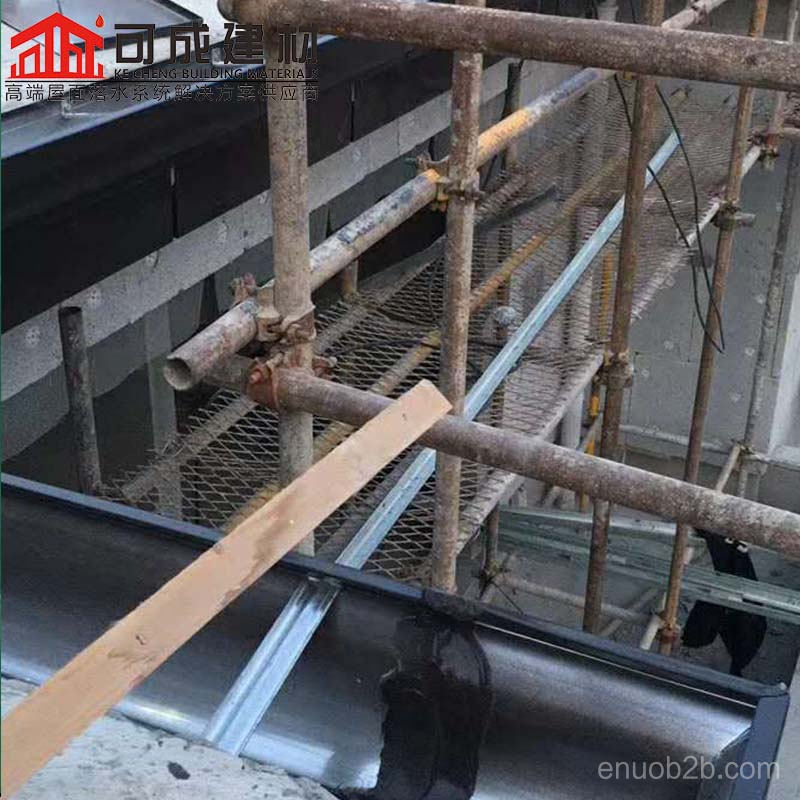 可成建材楼庭别院用彩铝屋檐排水檐沟檐槽颜色选择