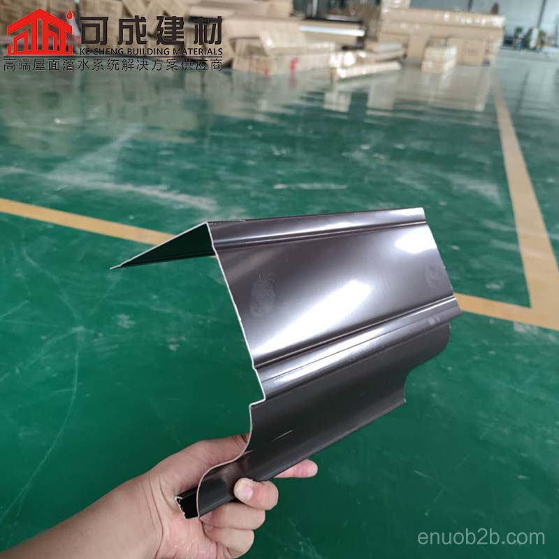 别墅老房改造屋面彩铝雨水槽耐用结实