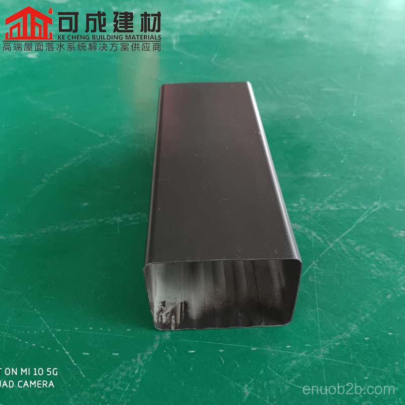可成建材彩铝成品檐沟铝合金雨水管尺寸定做
