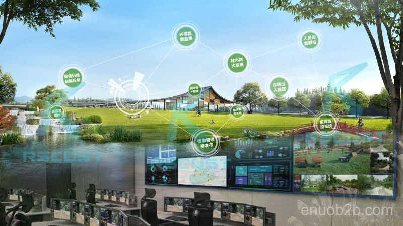 RSCUST信息化公园中控系统集中灯光和屏幕管理