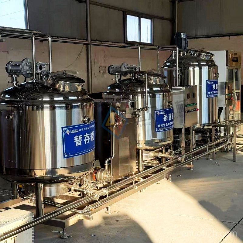 小型冰激凌液前处理生产线 牛奶冰棍成型加工设备