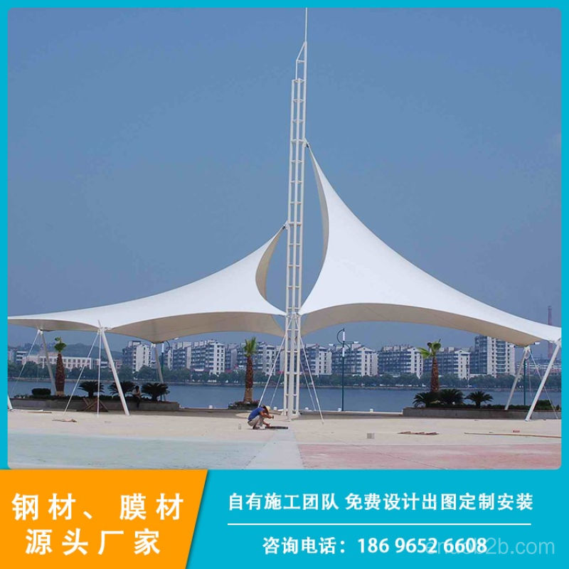 重庆嘉亿荣景观膜结构棚 小区公园休闲遮阳棚 包工包料施工